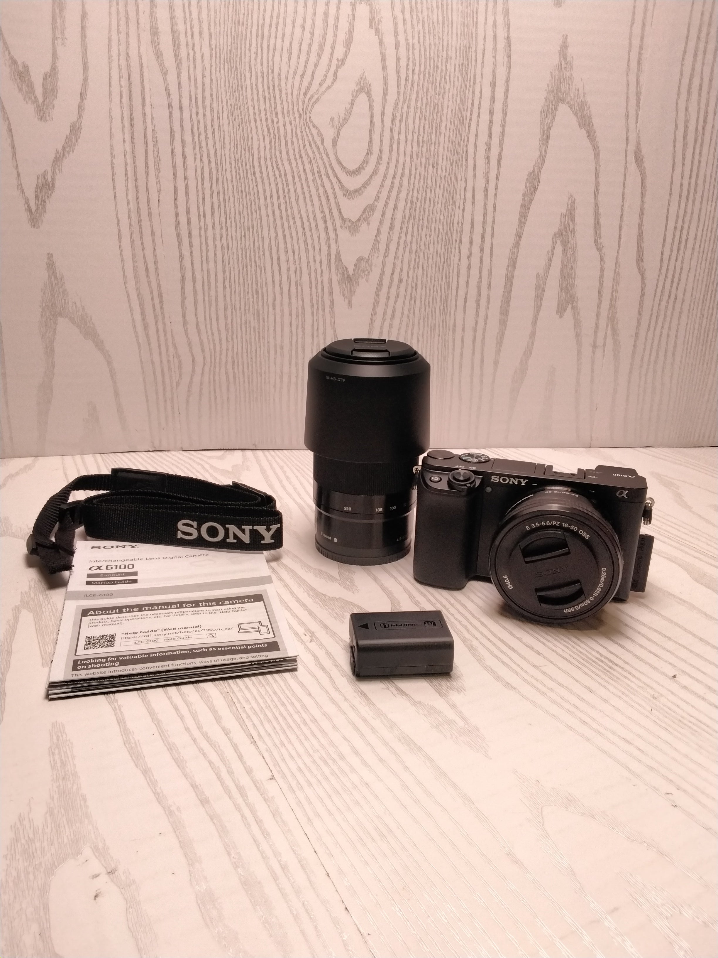 Sony Alpha A6100 Mirrorless Camera with 16-50mm & 55-210mm Lenses & Accessories (7729364664558)